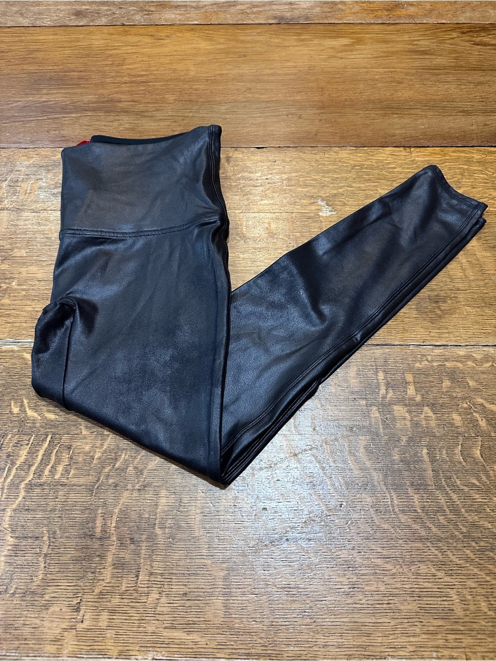 SPANX Faux Leather Look Leggings - Black sz 1X